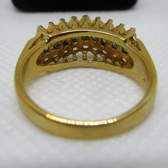 gold electroplated cathedral ring - Picture 4 of 8